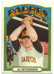 1972 Topps Baseball Cards      274     Al Severinsen